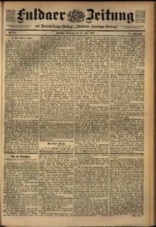 Ausgabe vom Montag, den 25. Juli 1898.