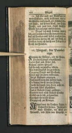 16. Abigail, die Vernünftige.