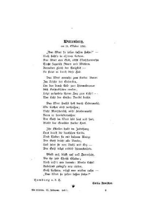 Wittenberg : am 31. Oktober 1892