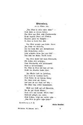 Wittenberg : am 31. Oktober 1892