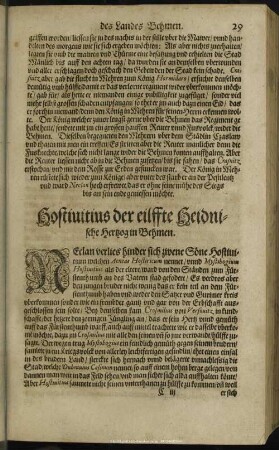 Hostivitius der eilffte Heidnische Hertzog in Behmen
