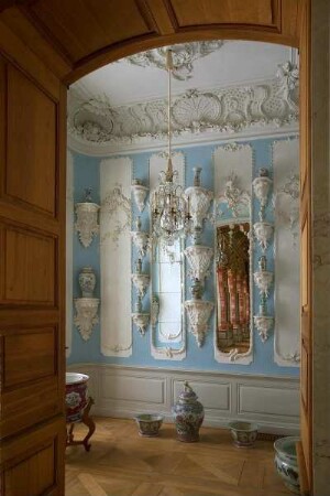 Schloss Ruhental & Rundāle pils — Paradesäle (Ostflügel) — Porzellankabinett am Goldenen Saal
