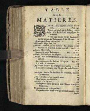 Table Des Matieres
