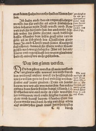Von den gutten wercken.