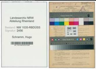 Entnazifizierung Hugo Schramm , geb. 26.01.1898 (Schlosser)