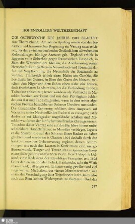 Hohenzollern-Weltherrschaft
