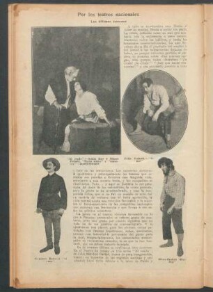 Por los teatros nacionales : Los últimos estrenos