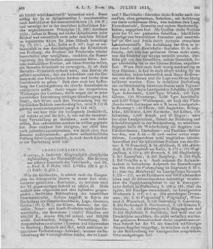 Hohn, K. F.: Geographisch-statistische Beschreibung des Ober-Mainkreises. Ein Beitrag zur nähern Kenntniß des Vaterlandes. Bamberg: Dederich 1827