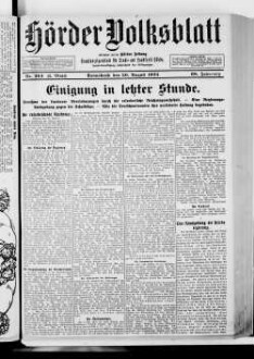 Hörder Volksblatt. 1884-1934