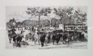 Mobilmachung in Metz Ende Juli 1870 - Szenen aus dem Deutsch-Französischen Krieg