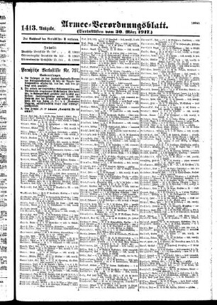 1413.Ausgabe. Freitag, 30. März 1917