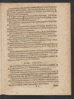 Libri Poetici.