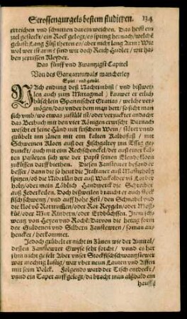 Das fünff und Zwantzigst Capitel