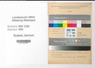 Entnazifizierung Gerhard Szukala , geb. 16.05.1907 (Major)
