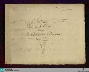 Sextets. Arr - Don Mus.Ms. 1559 : cemb; F; BenP 261