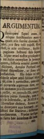 Avaritia Sodalis Punita : Mariano in Dramate exhibita, Cum Congregatio Studiosorum Tertia B. V. Mariae Elisabetham Visitantis Magistratum Instauraret