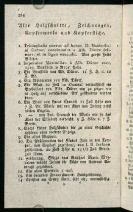 384-396, Alte Holzschnitte, Zeichnungen, Kupferwerke und Kupferstiche