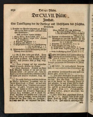 1232-1240, Der CXLVII. Psalm