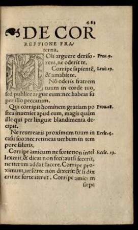 De Correptione Fraterna.