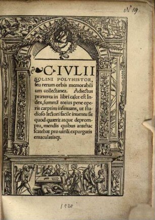 Polyhistor, seu rerum orbis memorabilium collectanea : adjectus praeterea in libri calce est index ...