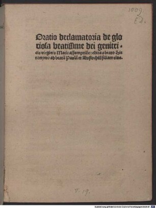 De assumptione virginis Mariae