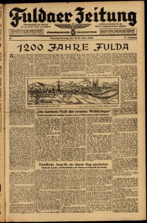 Ausgabe vom Samstag, den 18. März 1944.