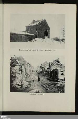 Beobachtungsstelle „Villa Brenzlich“ in Messines. 1917