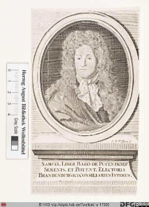Bildnis Samuel Pufendorf (1694 Frhr. von)