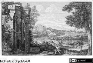 L'Imperiale e Reale Galleria Pitti / illustrata per cura di Luigi Bardi, Firenze : Tipografia Galileiana, 1837-1842, Band 1., Landschaft; (Taf. 39)