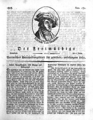 Nro. 132, Sonnabend, den 2. Julius 1808