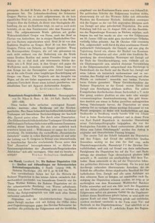 31-33 [Rezension] Muralt, Leonhard von, Die Badener Disputation 1526