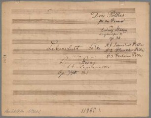 Lebenslust-Polka; F; pf; op. 34/1 - BSB Mus.Schott.Ha 12901-2