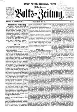 Münchener Volks-Zeitung. 1872 = Jg. 1. Dez.