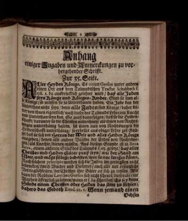 Anhang einiger Zugaben und Anmerckungen zu vorhergehender Schrifft