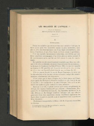 Les Maladies de l'Afrique