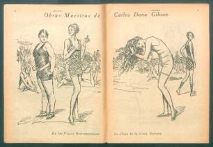 En las playas norteamericanas. - La chica de la linea antígua : Obras maestras de Gibson