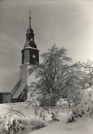 Schellerhau (Altenberg-Schellerhau). Pfarrkirche (1591-1593). Teilansicht von Nordwest
