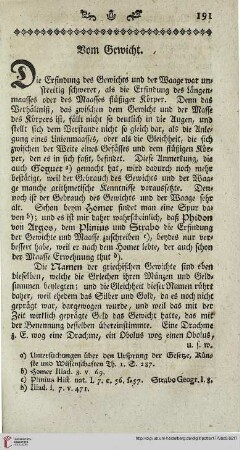 Vom Gewicht