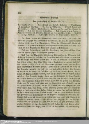 Siebentes Kapitel. Vom Friedensschluß mit Oestreich bis 1812