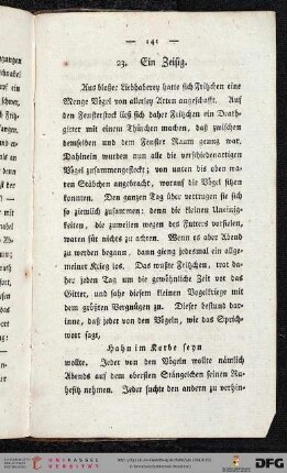 23. Ein Zeißig