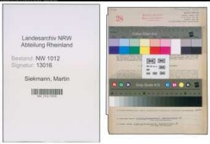 Entnazifizierung Martin Siekmann , geb. 07.02.1888 (Kaufmann)