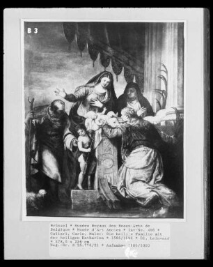 Die heilige Familie mit der heiligen Katharina