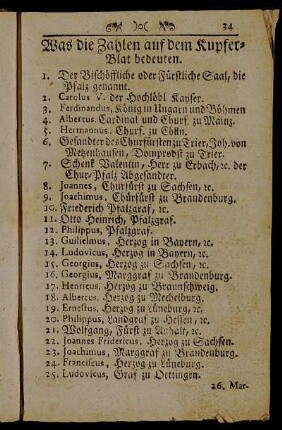 Was die Zahlen auf dem Kupfer-Blat bedeuten