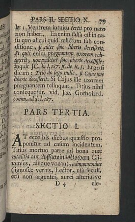 Pars tertia.
