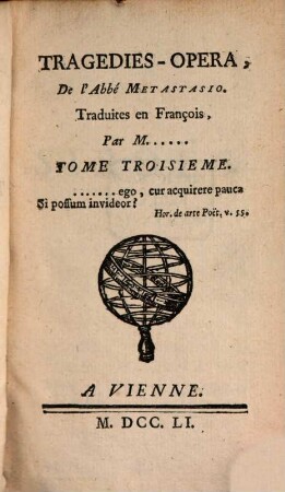 Tragedies-Opera De l'Abbe Metastasio, 3