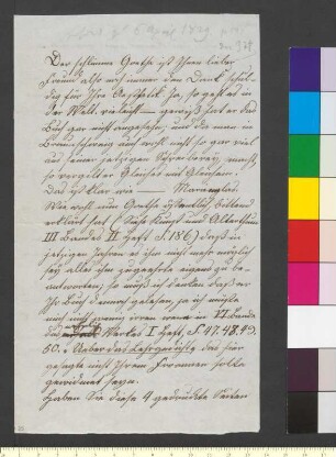 Brief von Unbekannt an Zelter, Karl Friedrich