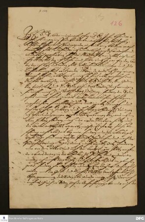 Brief von E[rnst] B[ogislaus] V[entzcki] an August Hermann Francke.