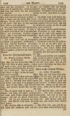 Alles nach Gottes Willen