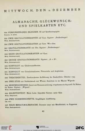 Mittwoch (Nr. 354-535)