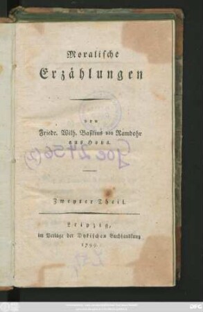 Theil 2: Moralische Erzählungen